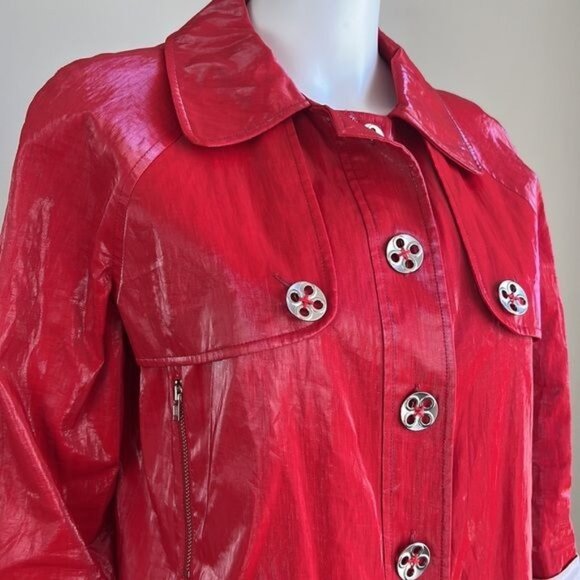 VINTAGE Y2K Jacket in Red - 4 - Picture 5 of 7